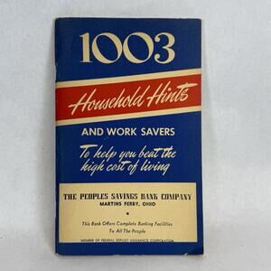Vintage 1003 Household Hints and Work Savers American Security & Trust